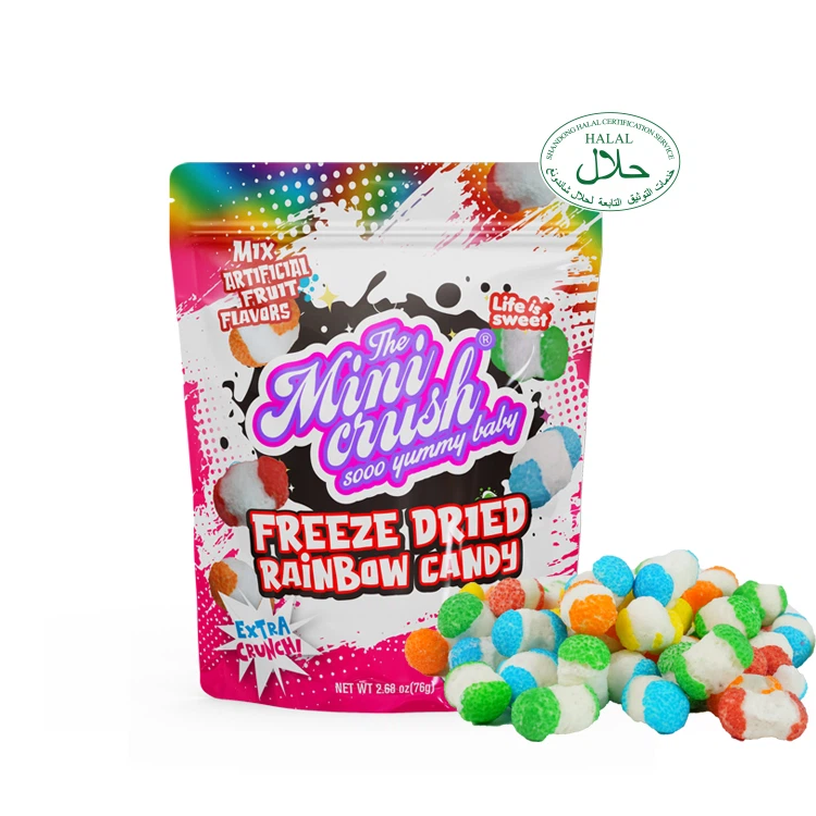 ଶୁଖିଲା କ୍ରଞ୍ଚି ଇନ୍ଦ୍ରଧନୁକୁ ଫ୍ରିଜ୍ କରନ୍ତୁ |